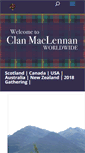 Mobile Screenshot of clanmaclennan-worldwide.com