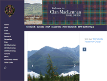 Tablet Screenshot of clanmaclennan-worldwide.com
